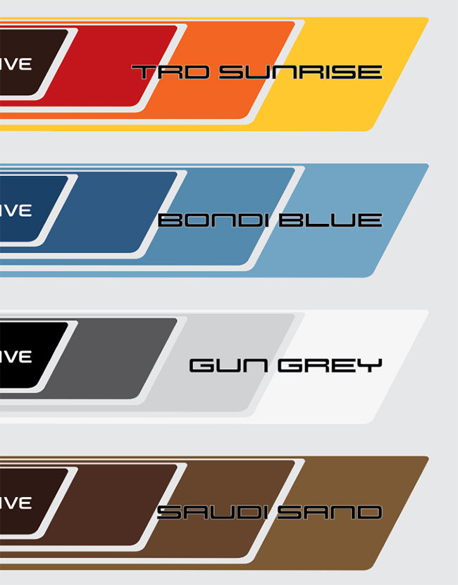 70 Series Land Cruiser Decal Body Stripe Kit (Cobar) - 76 Series (2007-)