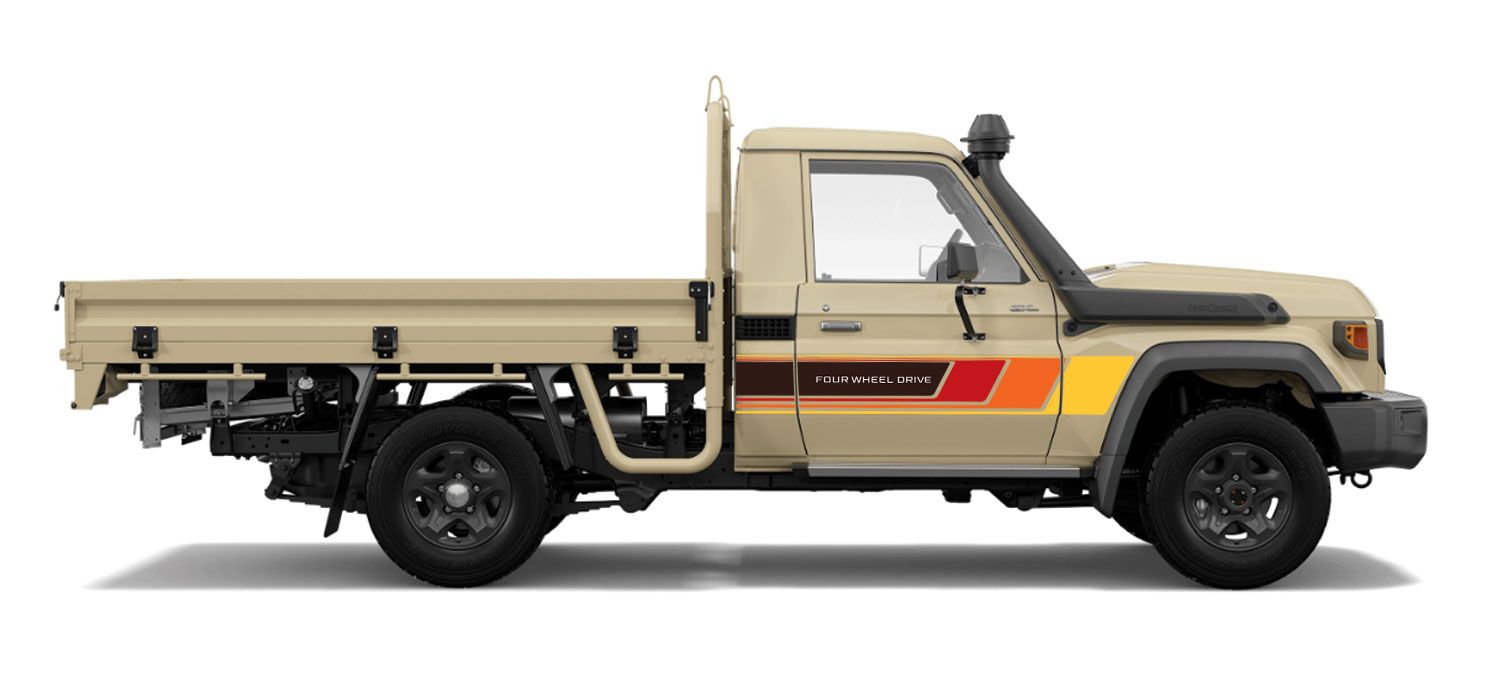 70 Series Land Cruiser Decal Body Stripe Kit (Cobar) - 79 Series Single Cab (1999-)