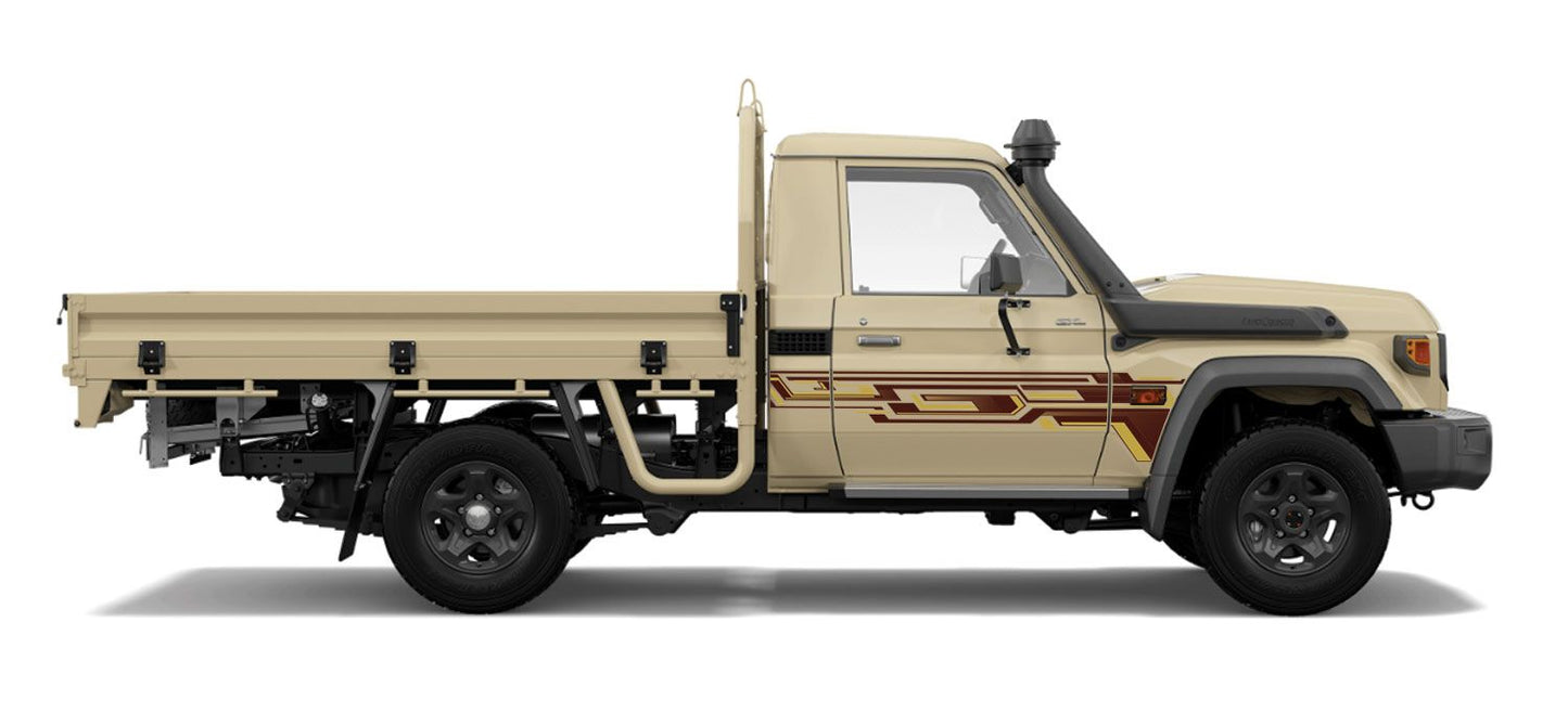 79 Series Single Cab Decal Body Stripe Kit (Doha)