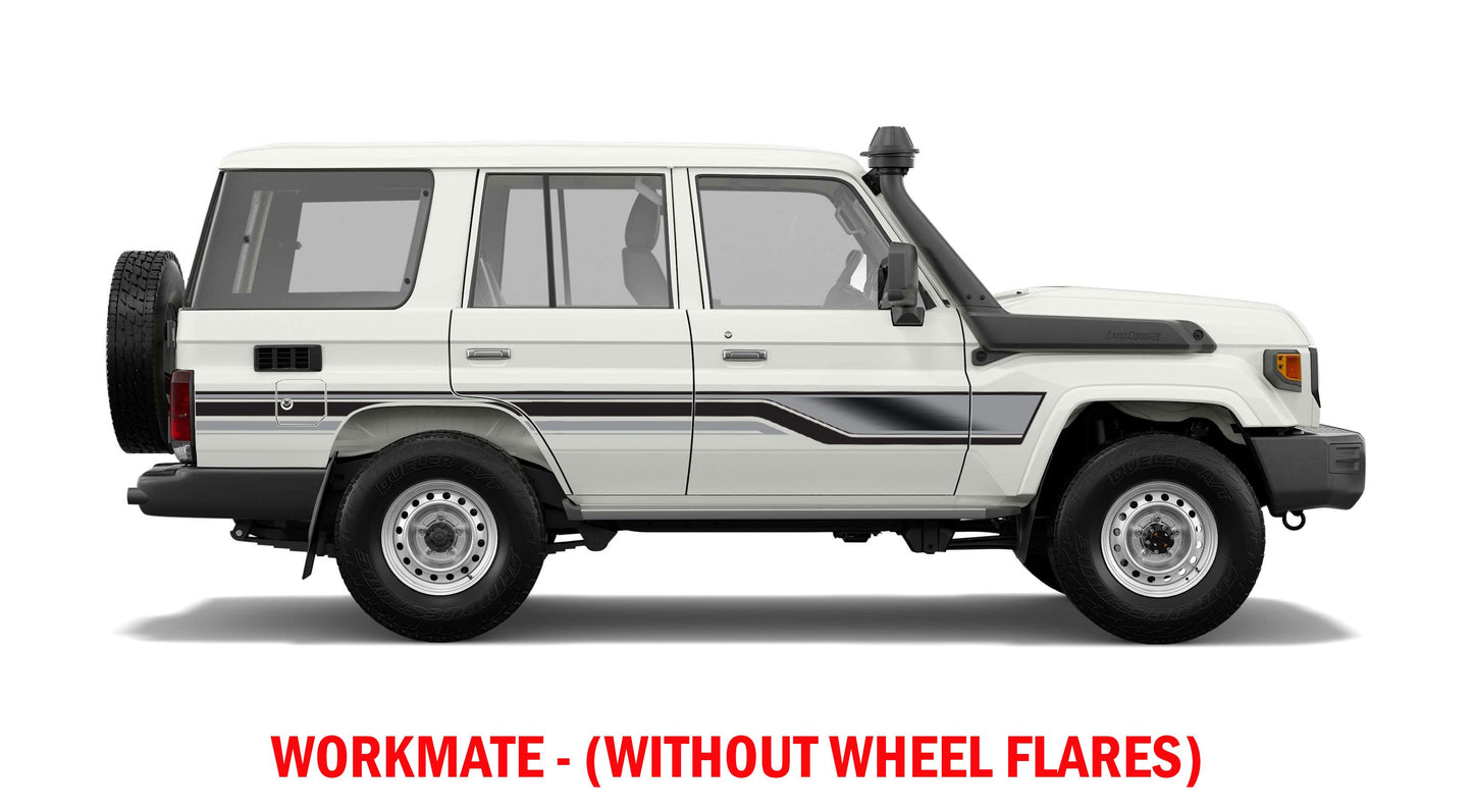 70 Series Land Cruiser Decal Body Stripe Kit (Mecca) - 76 Series (2007-)
