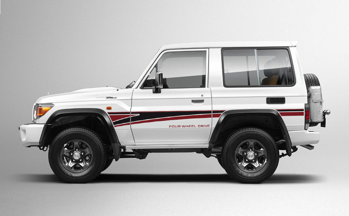 70 Series Land Cruiser Decal Body Stripe Kit (Narrabri) -  71 Series (2023-)