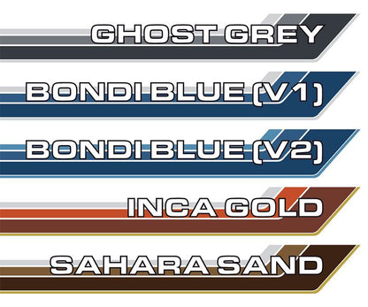 70 Series Land Cruiser Decal Body Stripe Kit (Renmark Type-2) - 78 Series Troop Carrier (1999-)