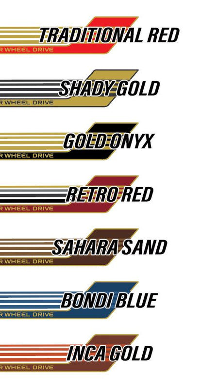 70 Series Land Cruiser Decal Body Stripe Kit (Townsville) - 76 Series (2007-)