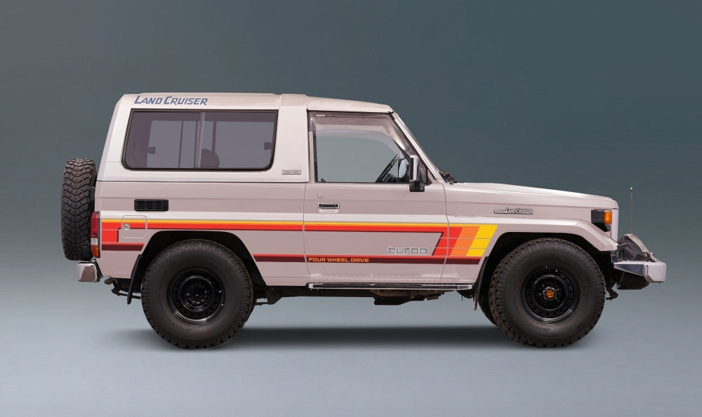 70 Series Land Cruiser Decal Body Stripe Kit (Tweed) - 73/74 Series (1984–1990)