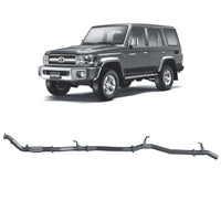 70 Series Land Cruiser Extreme Duty Exhaust - 76 Series Wagon (03/2007 - 10/2016)