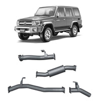 70 Series Land Cruiser Extreme Duty Exhaust - 76 Series Wagon (09/2016 - On)