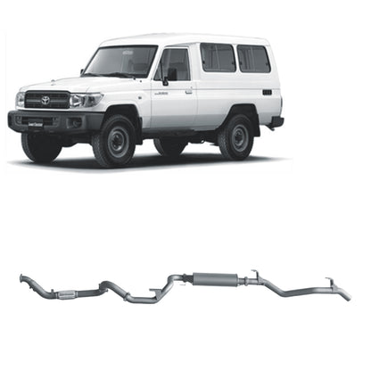 70 Series Land Cruiser Extreme Duty Exhaust - 78 Series 4.2L TD (01/2001 - 01/2007)