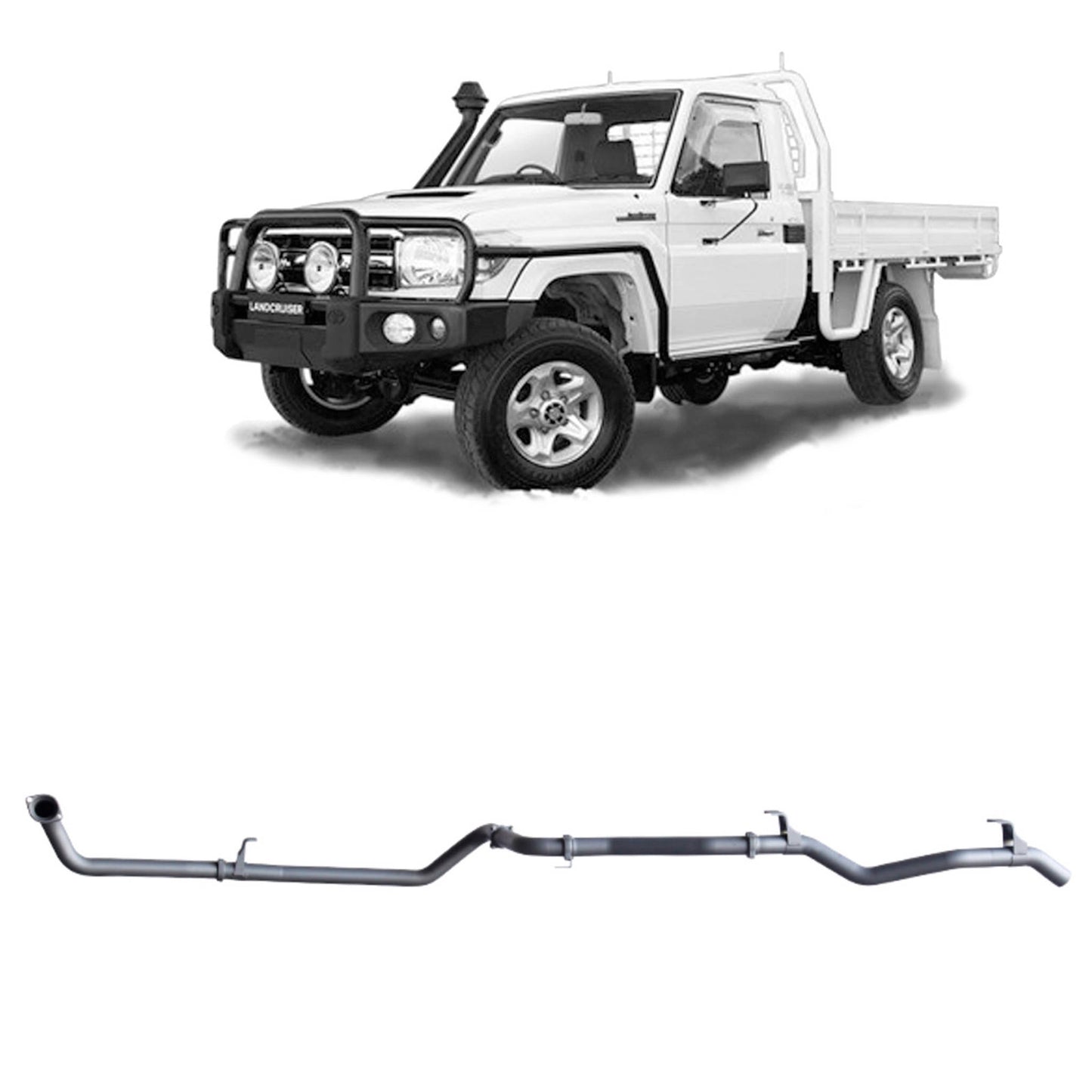 70 Series Land Cruiser Extreme Duty Exhaust - 79 Series 4.2L TD (01/2001 - 01/2007)