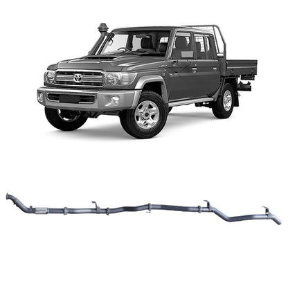 70 Series Land Cruiser Extreme Duty Exhaust - 79 Series Dual Cab (01/2012 - 10/2016)