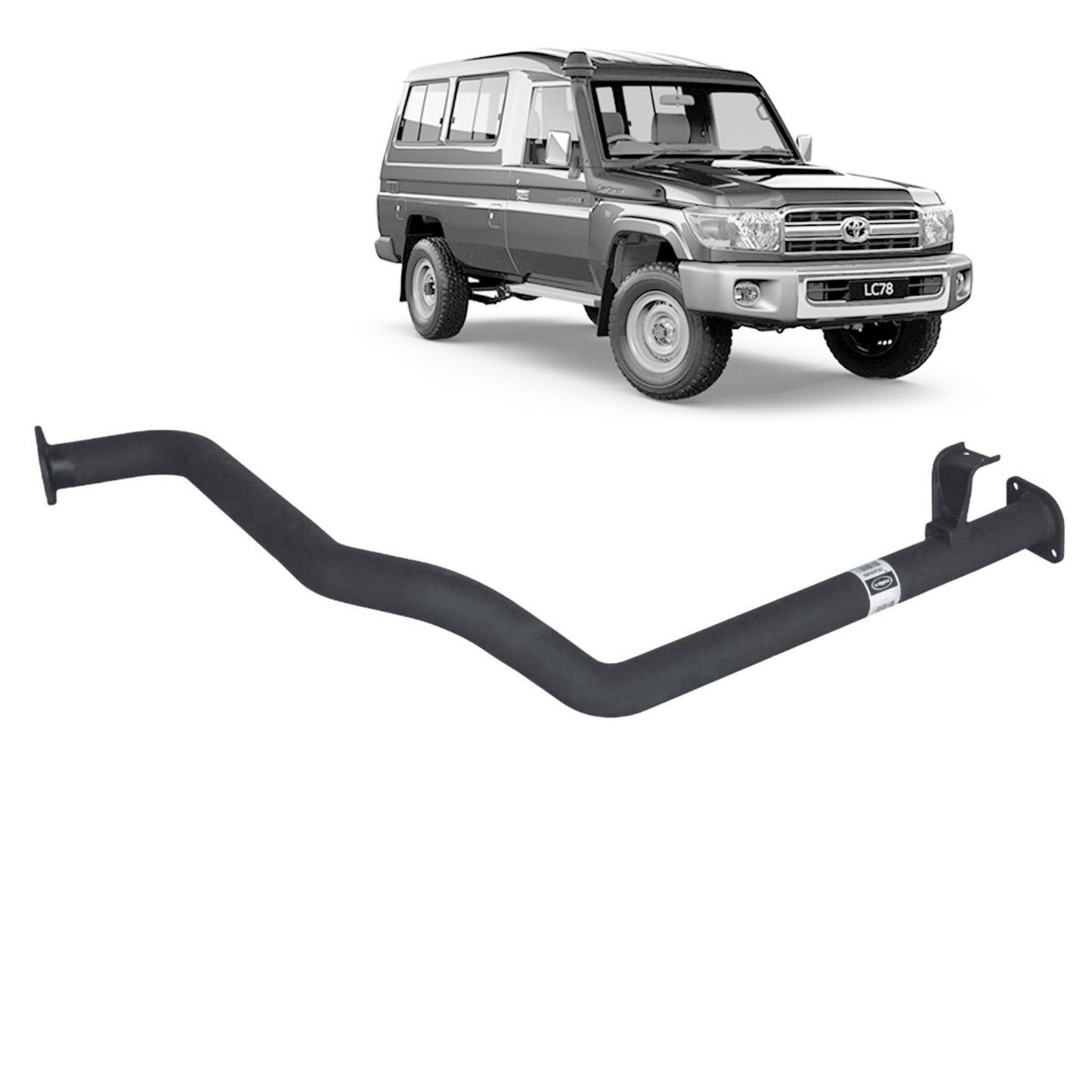 70 Series Land Cruiser Performance Exhaust System - 75/78 Series 4.2L 1HZ