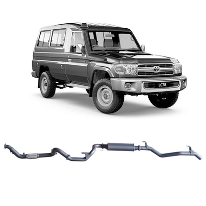 Toyota Land Cruiser Redback Extreme Duty Exhaust for Toyota Landcruiser 78 Series Troop Carrier (03/2007 - 10/2016)